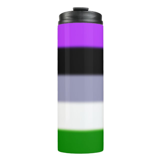 Falling Genderqueer Pride Flag Thermosbecher (Vorderseite)