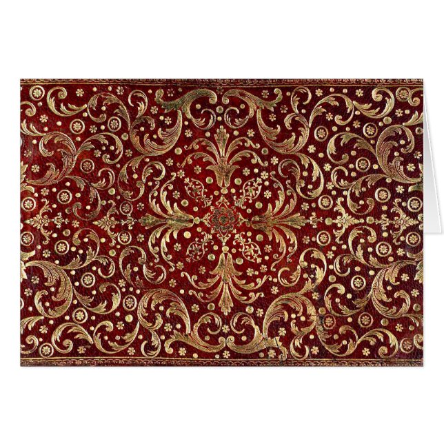 Falling Gold Swirled Red Book (Vorderseite (Horizontal))