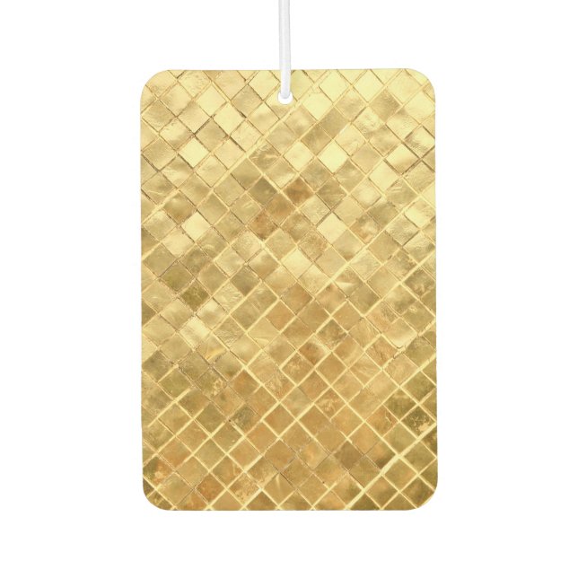 Falling Golden Checkerboard Autolufterfrischer (Vorderseite)