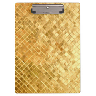 Falling Golden Checkerboard Klemmbrett