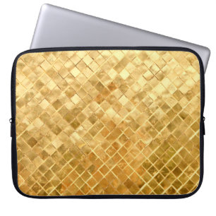 Falling Golden Checkerboard Laptopschutzhülle