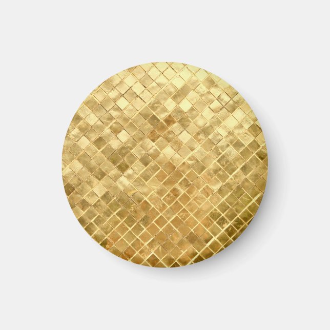 Falling Golden Checkerboard Magnet (Vorne)