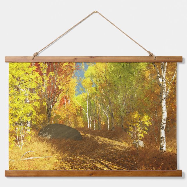 Falling Light Tapestry Wandteppich Mit Holzrahmen (Vorne)
