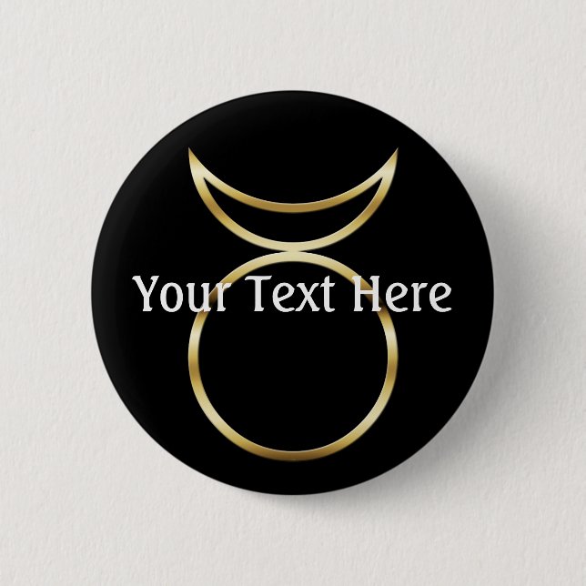 Falling Pagan Horned God Symbol Button (Vorderseite)