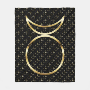 Falling Pagan Horned God Symbol Fleecedecke