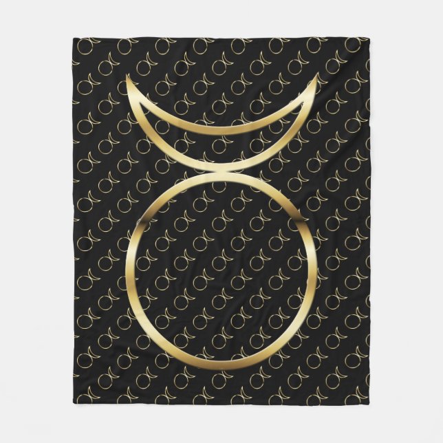 Falling Pagan Horned God Symbol Fleecedecke (Vorderseite)