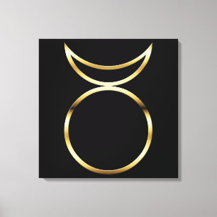 Falling Pagan Horned God Symbol Leinwanddruck