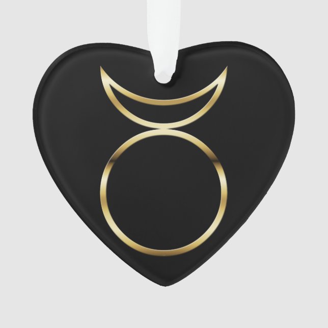 Falling Pagan Horned God Symbol Ornament (Vorderseite)