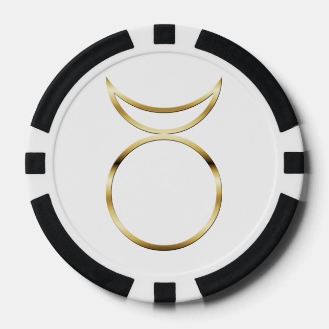 Falling Pagan Horned God Symbol Pokerchips (Vorderseite)