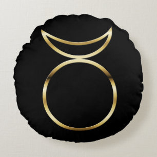 Falling Pagan Horned God Symbol Rundes Kissen