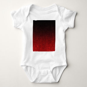 Falling Red & Black Glitzer Gradient Baby Strampler