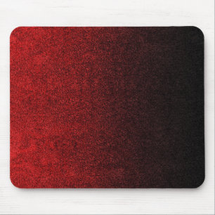 Falling Red & Black Glitzer Gradient Mousepad