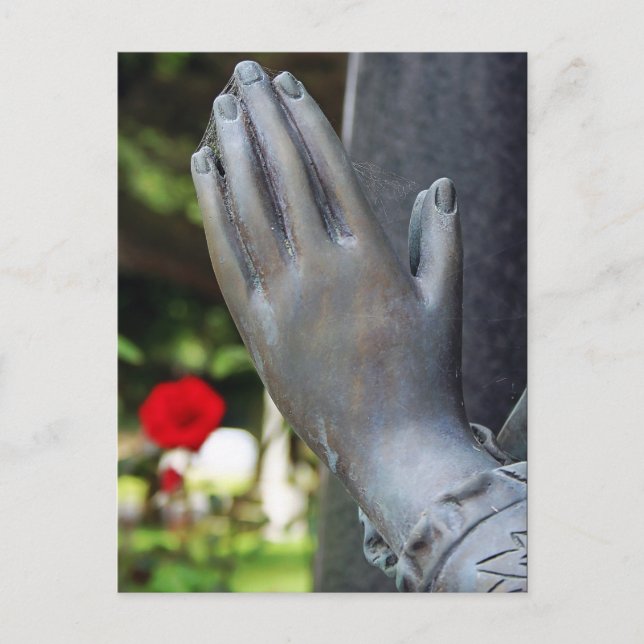 Falling Silent Prayer Postkarte (Vorderseite)