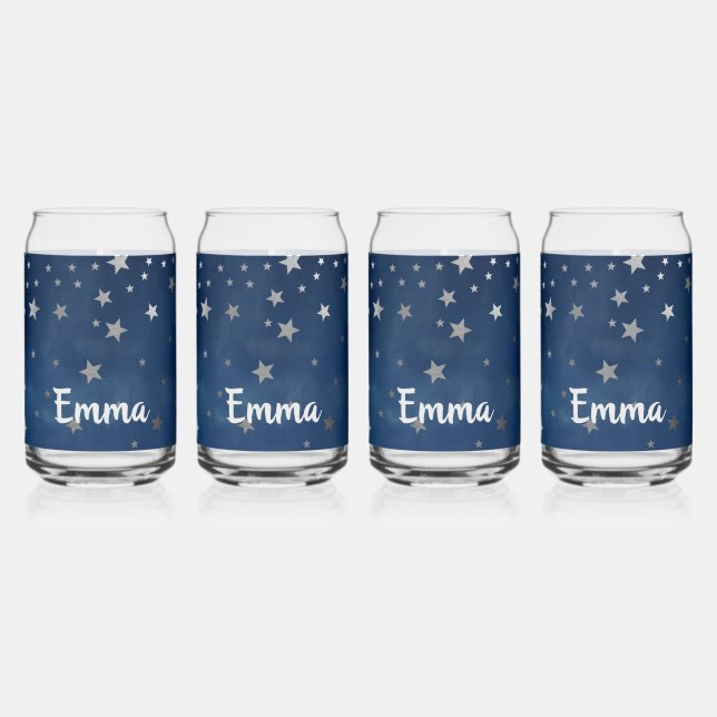 Falling Silver Stars Celestial Personnalisé (Gauche)