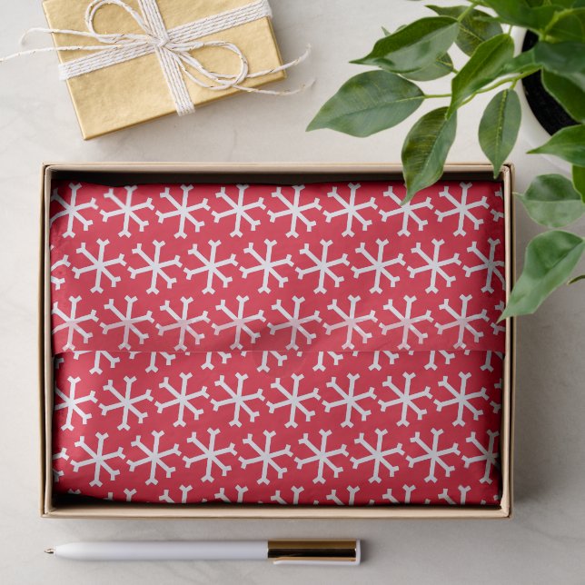 Falling Snowflake-Muster Seidenpapier (Geschenk)