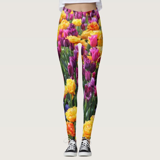 Falling Sunset Floral River Leggings (Vorderseite)