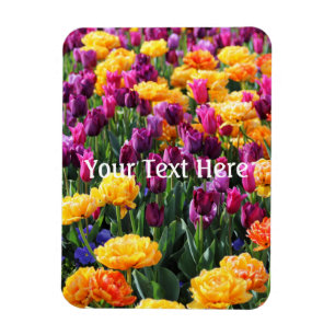 Falling Sunset Floral River Magnet