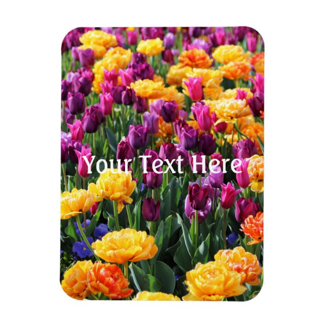 Falling Sunset Floral River Magnet (Vertikal)