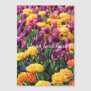 Falling Sunset Floral River Magnetkarte