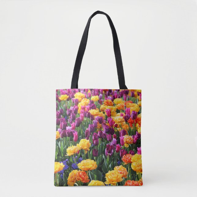 Falling Sunset Floral River Tasche (Vorderseite)