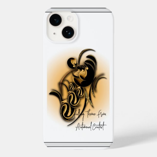 "Falling Theme from Autumnal Context", iPhone Case (Rückseite)
