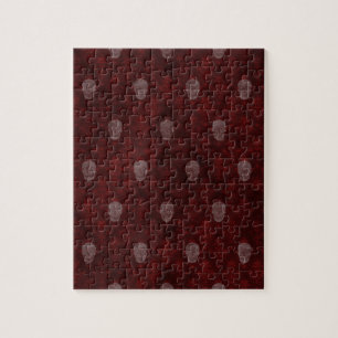 Falling Viktorianisch Skulls Red