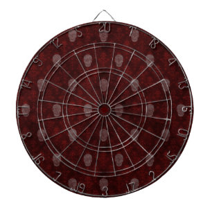 Falling Viktorianisch Skulls Red Dartscheibe