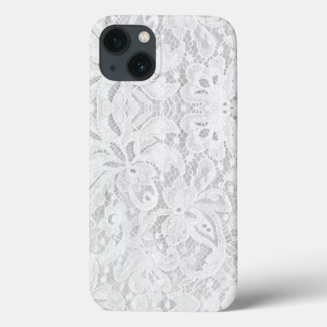 Falling White Lace Case-Mate iPhone Hülle (Rückseite)