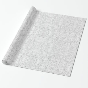 Falling White Lace Geschenkpapier