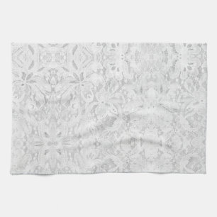 Falling White Lace Küchentuch