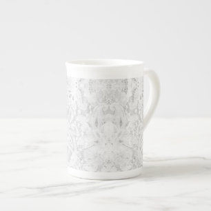 Falling White Lace Prozellantasse