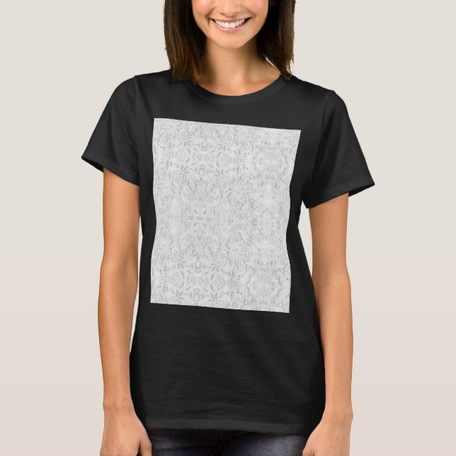 Falling White Lace T-Shirt (Vorderseite)