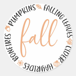 Fallkreis Runder Aufkleber
