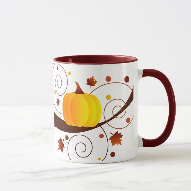 Fallkürbis - Tasse (Rechts)