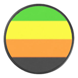 Fallln-Aromantische Flagge Eishockey Puck