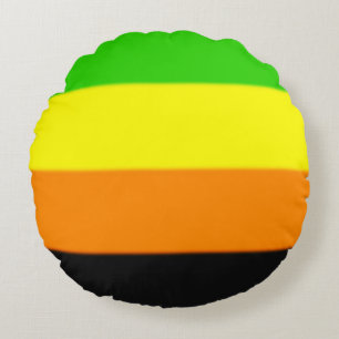 Fallln-Aromantische Flagge Rundes Kissen