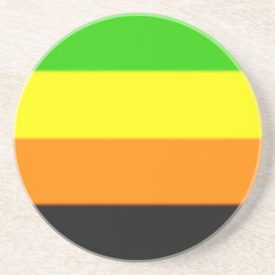 Fallln-Aromantische Flagge Sandstein Untersetzer