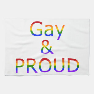 Fallln Gay und Stolz Geschirrtuch