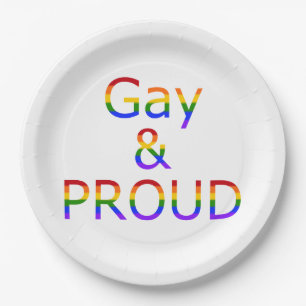 Fallln Gay und Stolz Pappteller