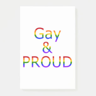 Fallln Gay und Stolz Post-it Klebezettel