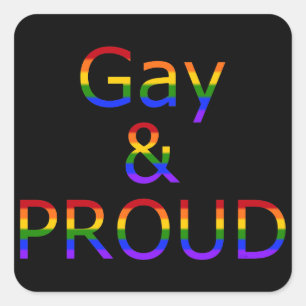 Fallln Gay und Stolz Quadratischer Aufkleber