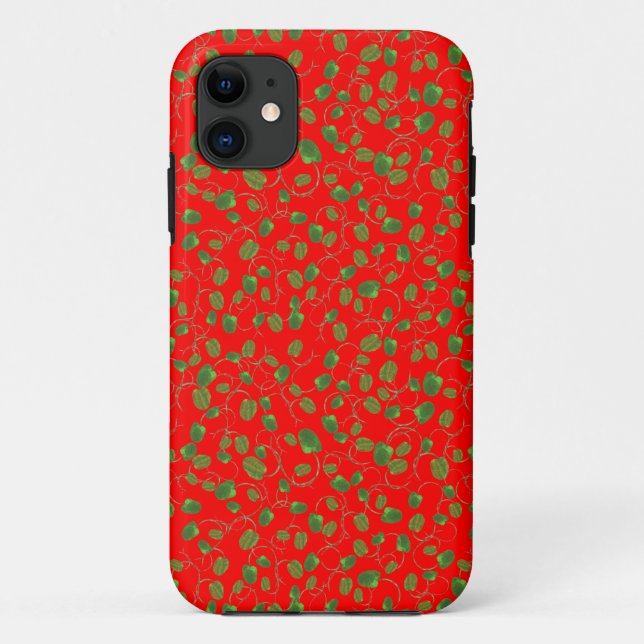 Fallmädchen von Poppy Buds auf Red iPhone 5/5 Case-Mate iPhone Hülle (Rückseite)