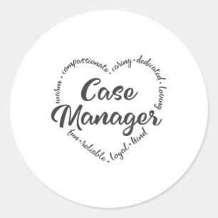 Fallmanager, Ergebnisse der Sozialarbeiter Runder Aufkleber