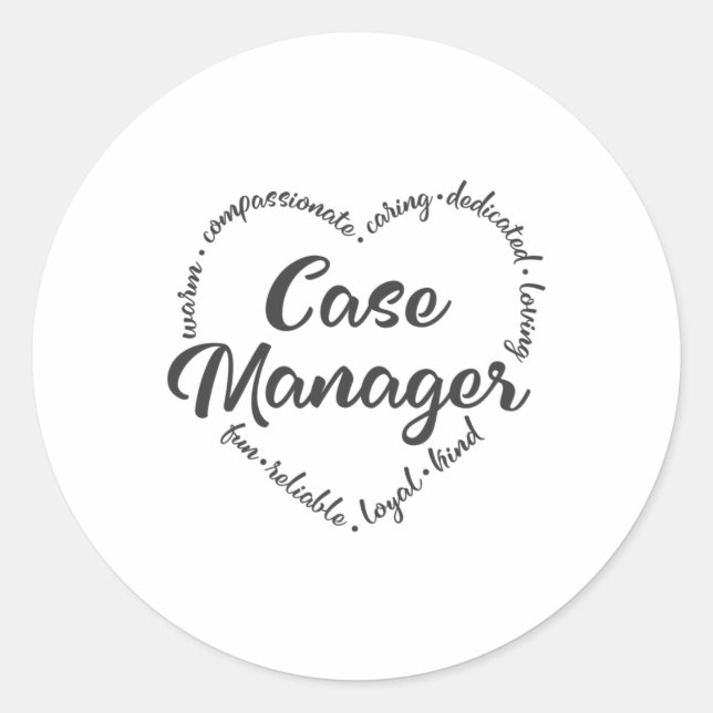 Fallmanager, Ergebnisse der Sozialarbeiter Runder Aufkleber (Vorderseite)