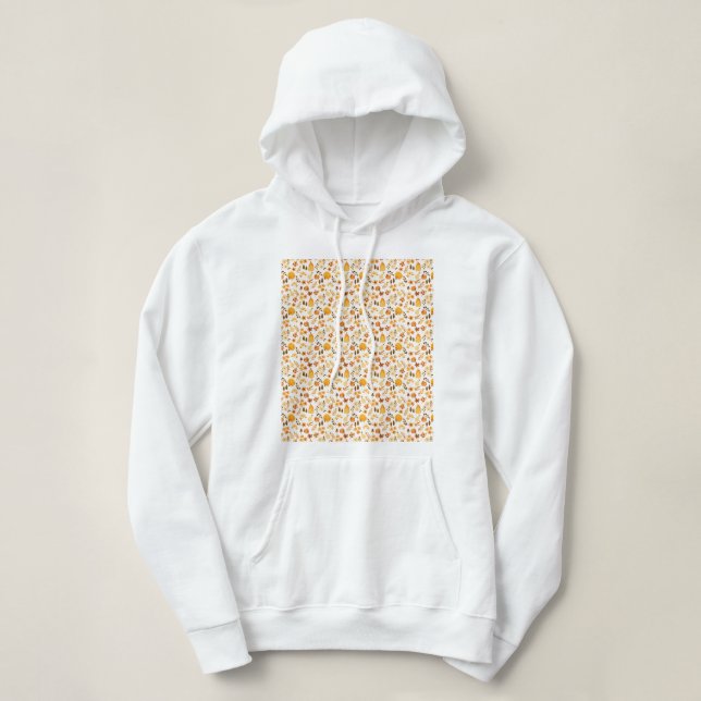 Fallmuster mit Kürpen, Blätter: Herbsteleganz Hoodie (Design vorne)