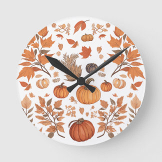 Fallmuster Runde Wanduhr