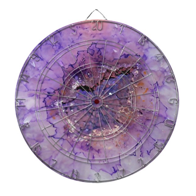 Falln Amethyst Geode Dartscheibe (vorne)