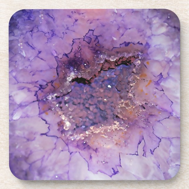 Falln Amethyst Geode Getränkeuntersetzer (Vorderseite)