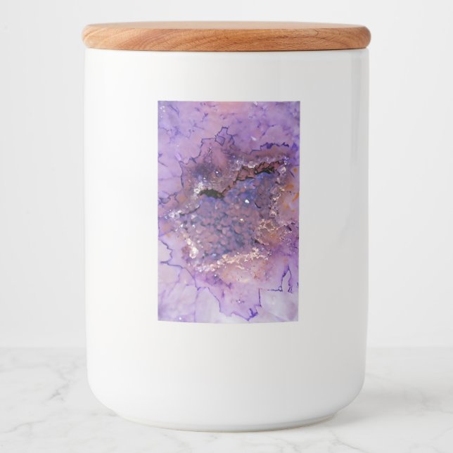 Falln Amethyst Geode Lebensmitteletikett (Vorderseite)