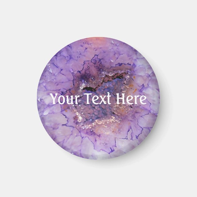 Falln Amethyst Geode Magnet (Vorne)